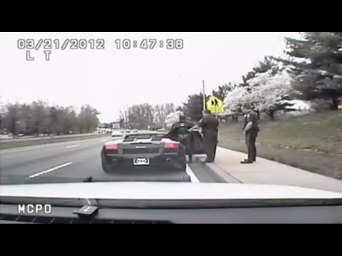 Raw Video: Batman Pulled Over