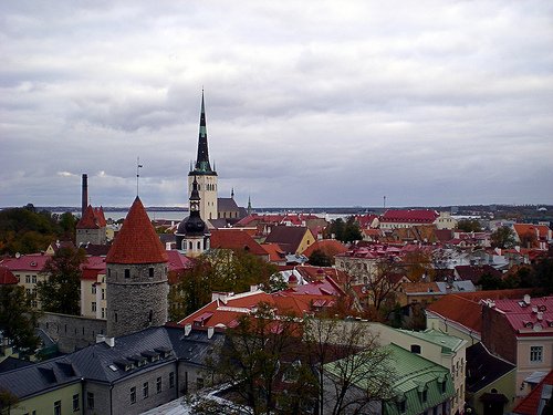 Vista panorámica de Tallin (Estonia)