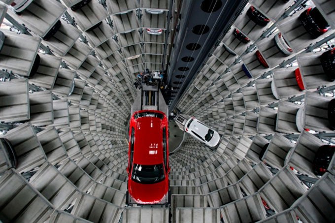 parkings más curiosos Torres de Autostadt