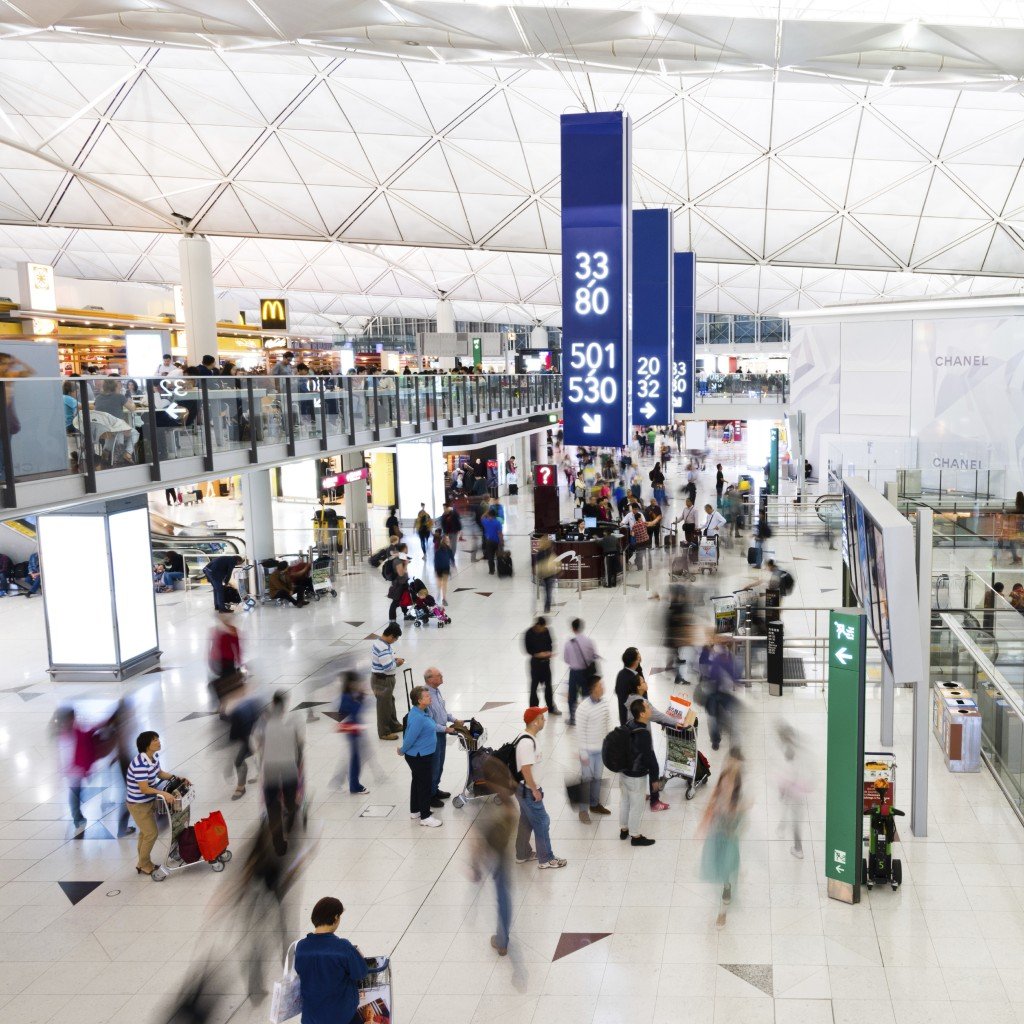 Busy airport