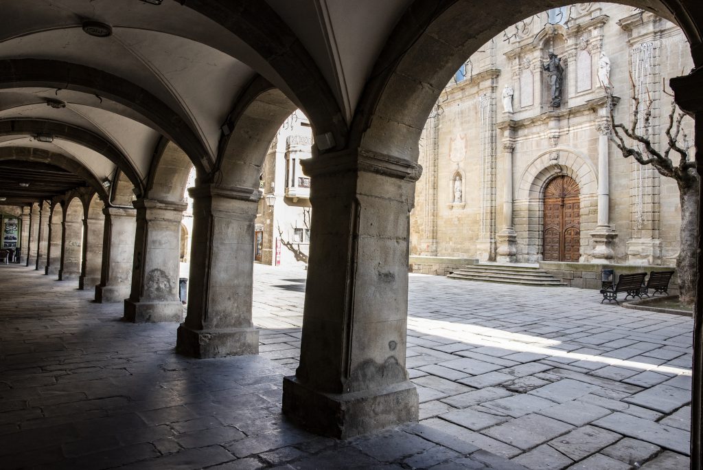 La plaza porticada de Guissona