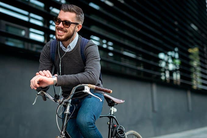 al trabajo en bici